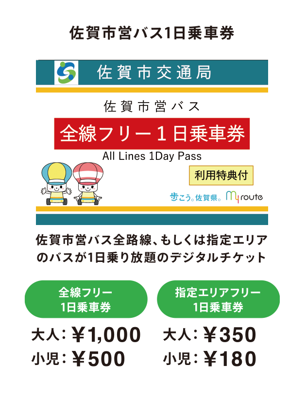 佐賀市営バス1日乗車券